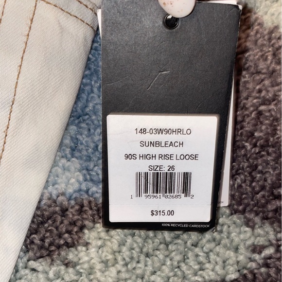 NWT RE/DONE 90s high rise loose jeans size 26 - Picture 8 of 10